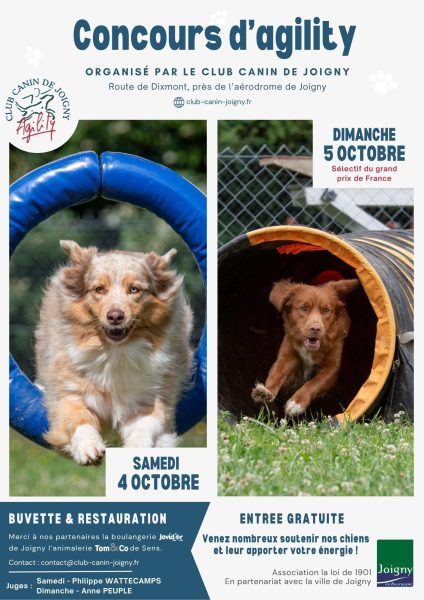 Sélectif du Grand Prix de France d’agility à Joigny