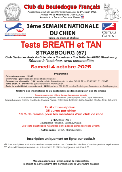 Régionale d’élevage de bouledogue français à Strasbourg