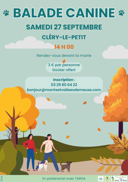 Balade canine à Cléry-le-Petit