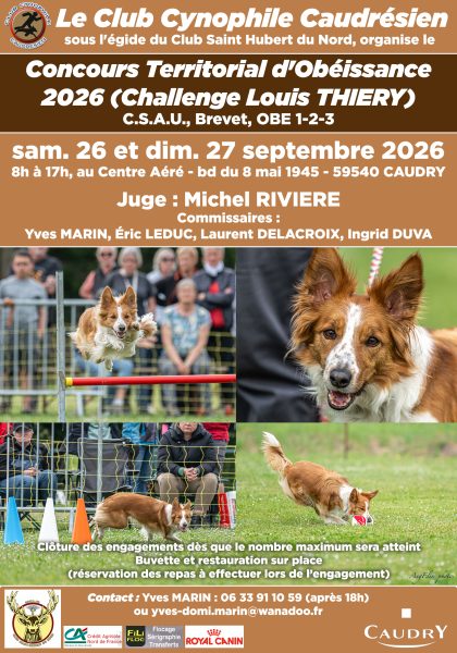 Concours d&rsquo;obéissance à Caudry