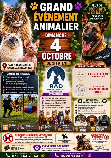 Journée de l&rsquo;animal à Castelsarrasin