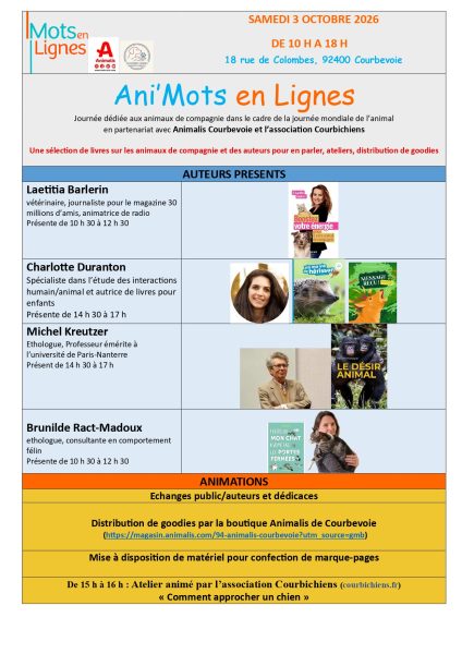Ani’Mots en Lignes à Courbevoie