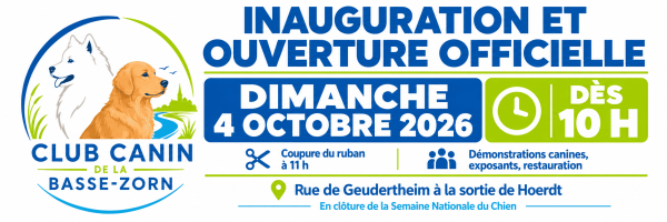 Inauguration du club canin de Hoerdt