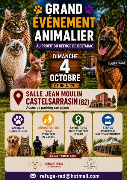 Journée de l&rsquo;animal à Castelsarrasin